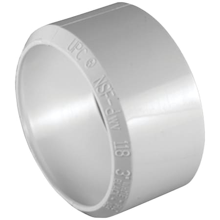 Charlotte Pipe And Foundry 3 In. SPG x 3 In. Hub DWV Adapter PVC Bushing PVC 01129  0600HA